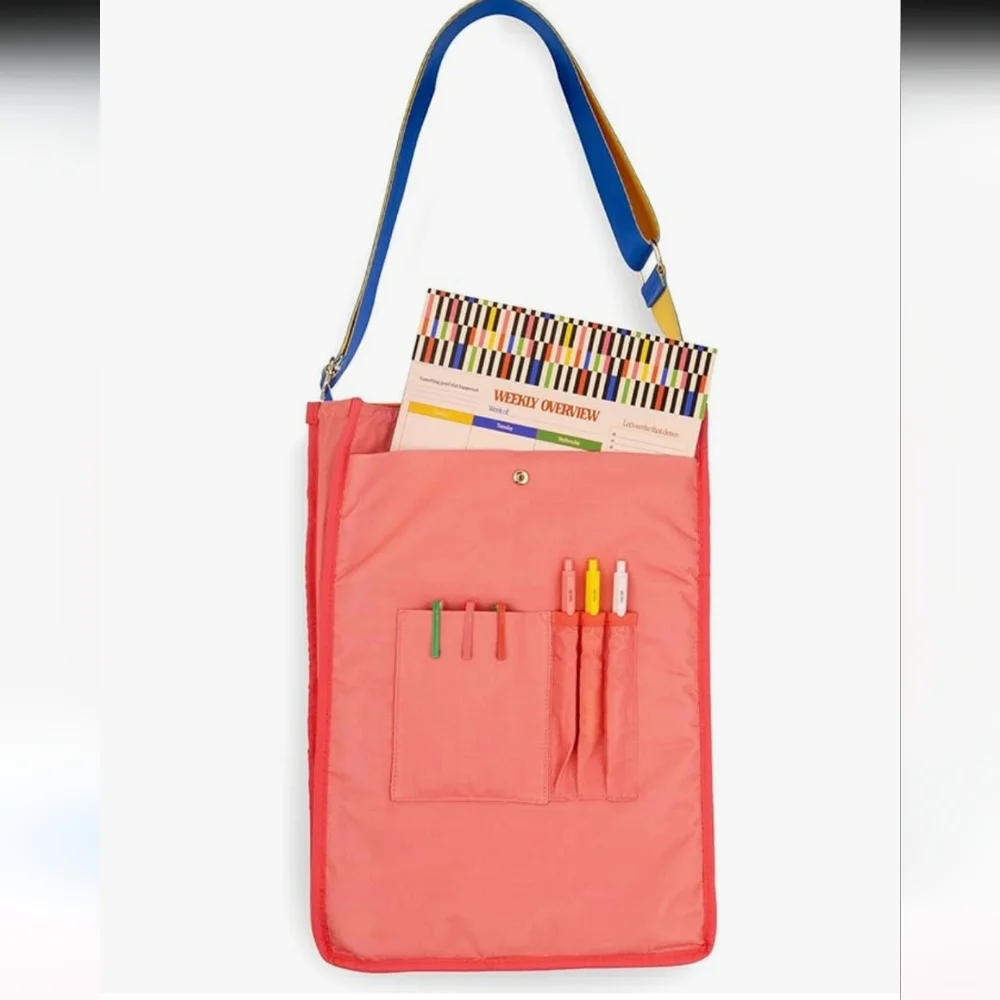 Ban.do Colorful Go-Go‎ Laptop Large Capacity colorblock Quilted Tote brand new